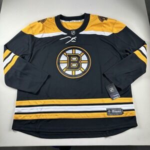 Fanatics Boston Bruins Jersey Hockey Mens 4XL Home Jersey Official Black